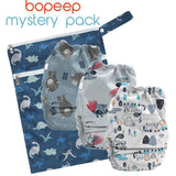 BoPeeps Promo Starter Pack (3 Newborn AI2 Nappies + Wet Bag)
